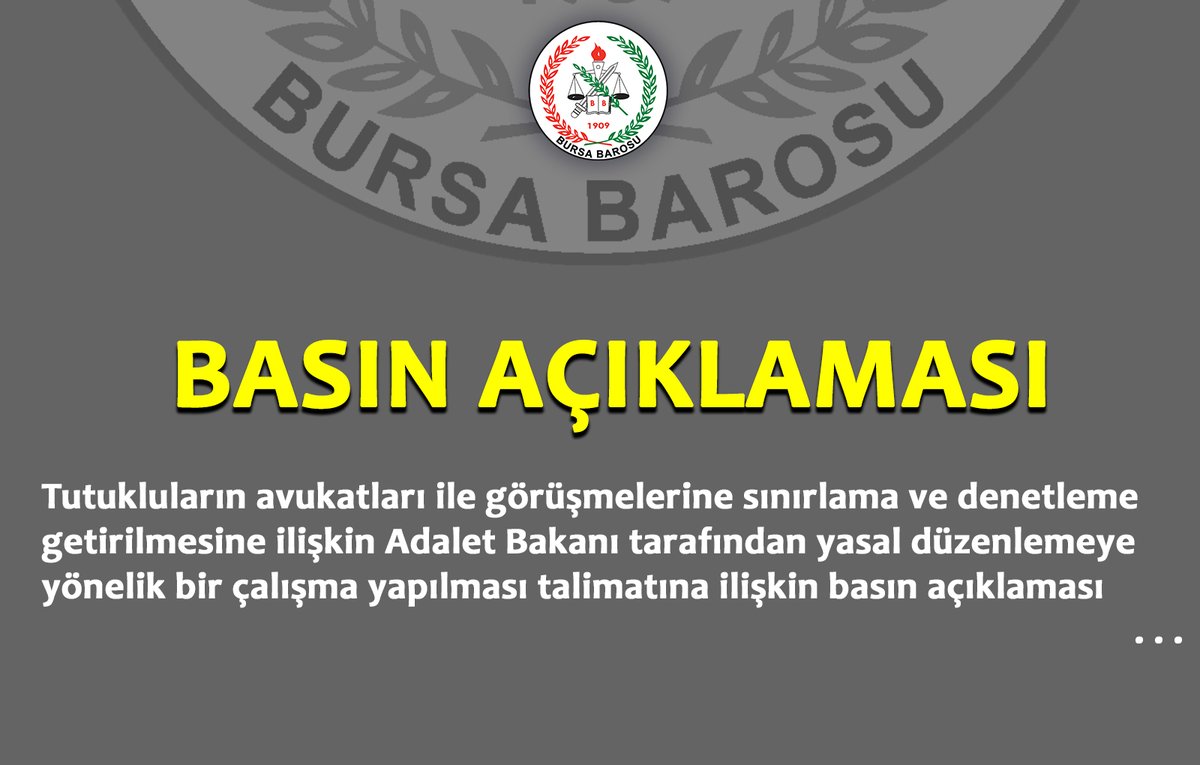 BURSA BAROSU - BASIN AÇIKLAMASI bursabarosu.org.tr/tr/basin-acikl…