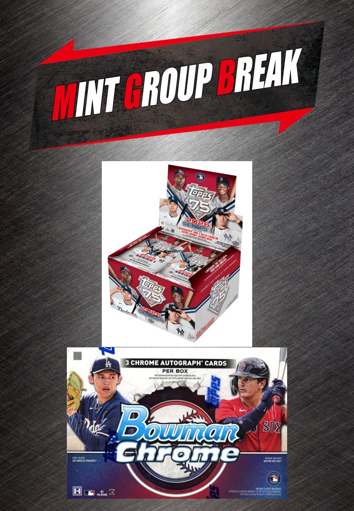 MLB 2026 TOPPS SERIES 1 BASEBALL JUMBO 1ケース + MLB 2025 BOWMAN