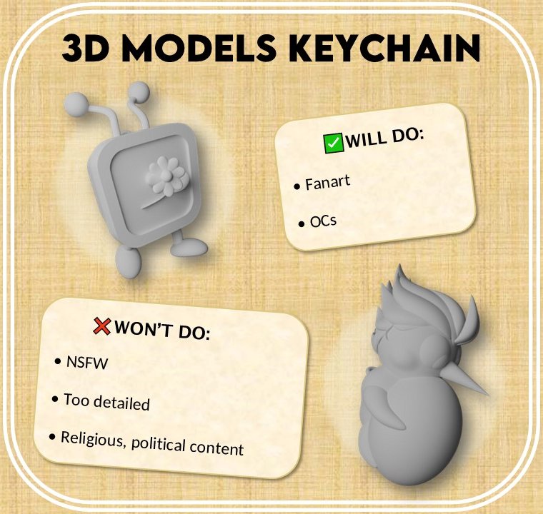 Turbo_515's tweet photo. HEY EVERY! I have finally opened the commissions for 3D models!

 You should be able to find everything on the images below!

Imma leave my Ko-Fi too: https://t.co/4Ufhy1KXHU

(Just to be sure: it's just the model file, not the printed version!) https://t.co/ocoGVjdsl0