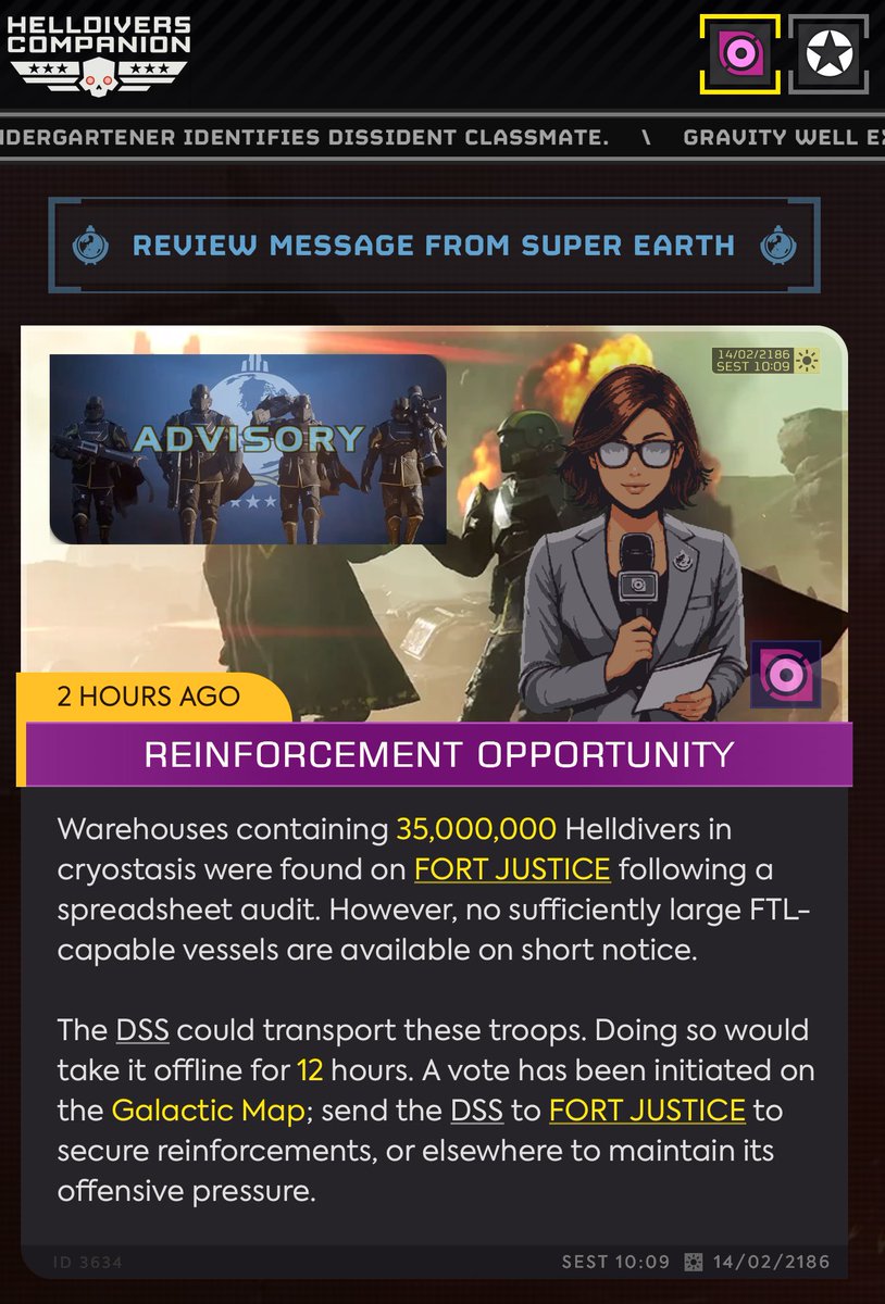 TruthInspectorD's tweet image. We need more reinforcements if we’re going to take the Transcendence Mega Factory. Send the DSS to Fort Justice to get them.
