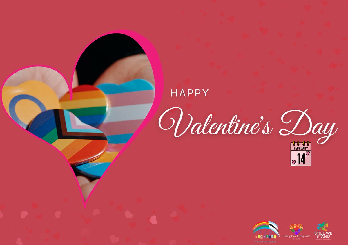 legabiboadvo's tweet photo. Today we celebrate love in all its froms especially queer love that continues to exist, persist, and flourish even when unrecognized, challenged or denied.
Happy Valentine's Day to you all. 🌹✨🌈
#LEGABIBO #LivingFreeLivingWell #LoveInAllItsForms #QueerLove #LGBTIQCommunity https://t.co/dawWw5pvS5