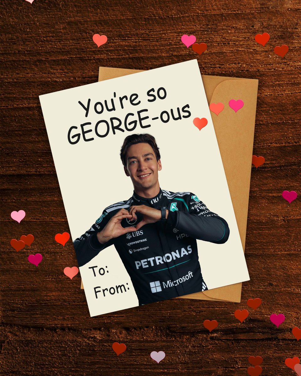 MercedesAMGF1's tweet image. Roses are red, 
Violets are blue, 
Here are some Valentine's Day cards
Especially for you 🥰