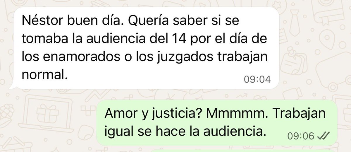 😍 En este día quiero rendir homenaje a ese cliente con el que una vez tuve la audiencia el 14 de febrero.