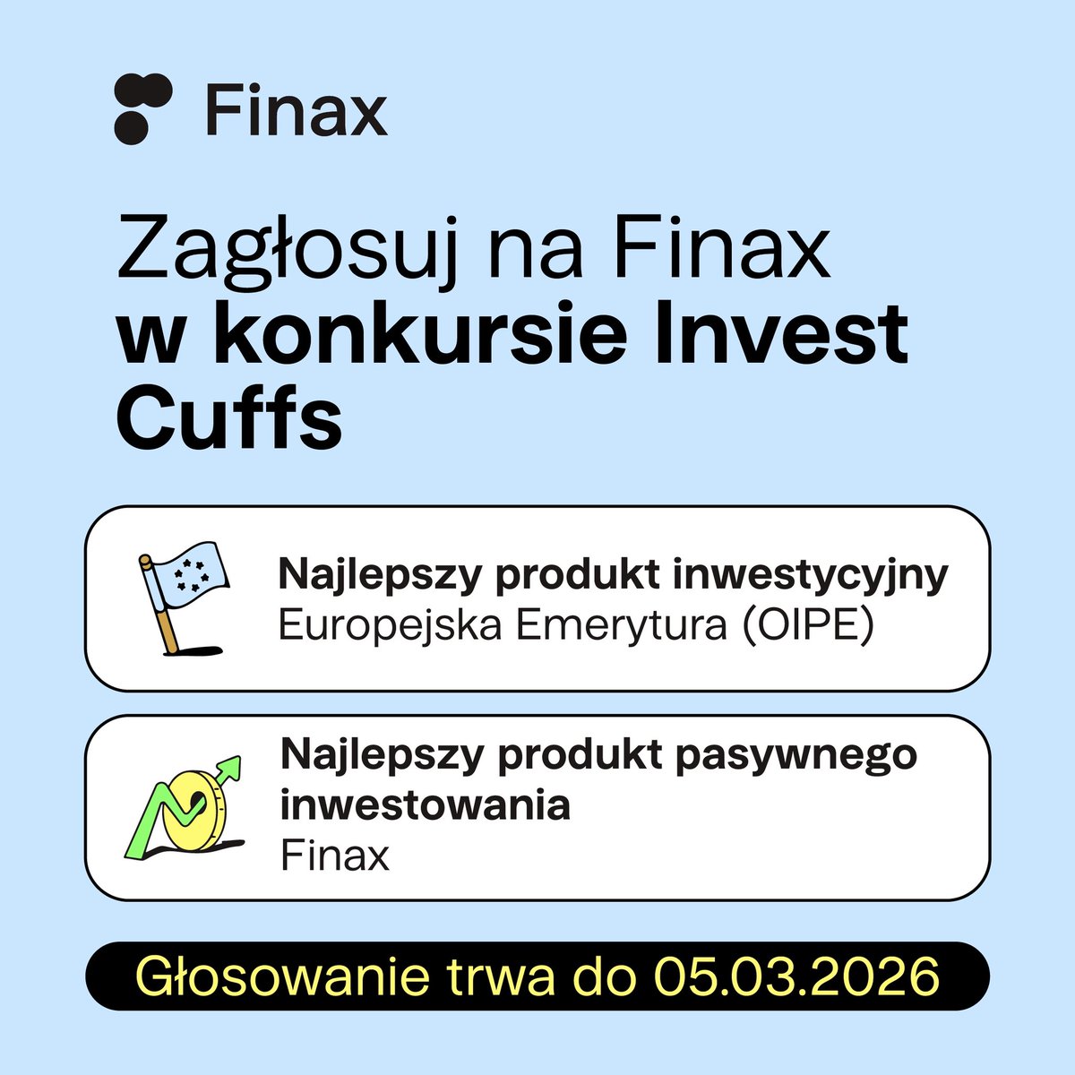 💪💪Mamy dwie nominacje w konkursie #InvestCuffs - za #OIPE i za inwestowanie pasywne 🎊

🏆🏆Kliknij i pozwól nam zamienić je w nagrody investcuffs.pl/konkurs
Dziękujemy🙏