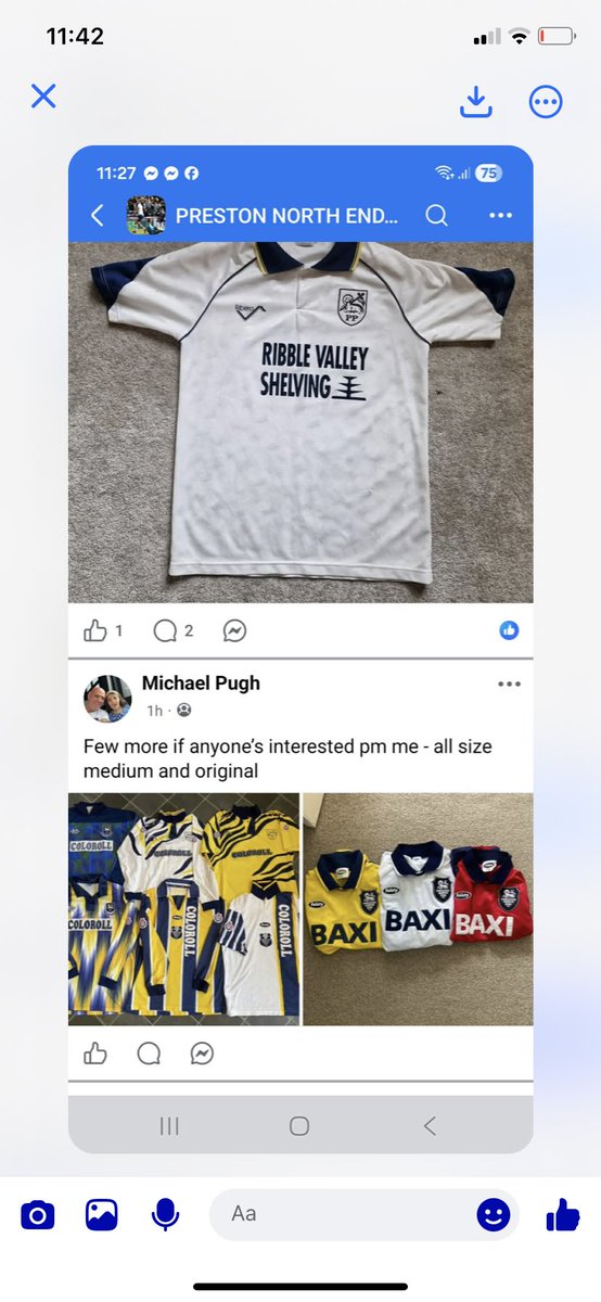 Scammer over on fb trying to sell mine and other peoples shirts