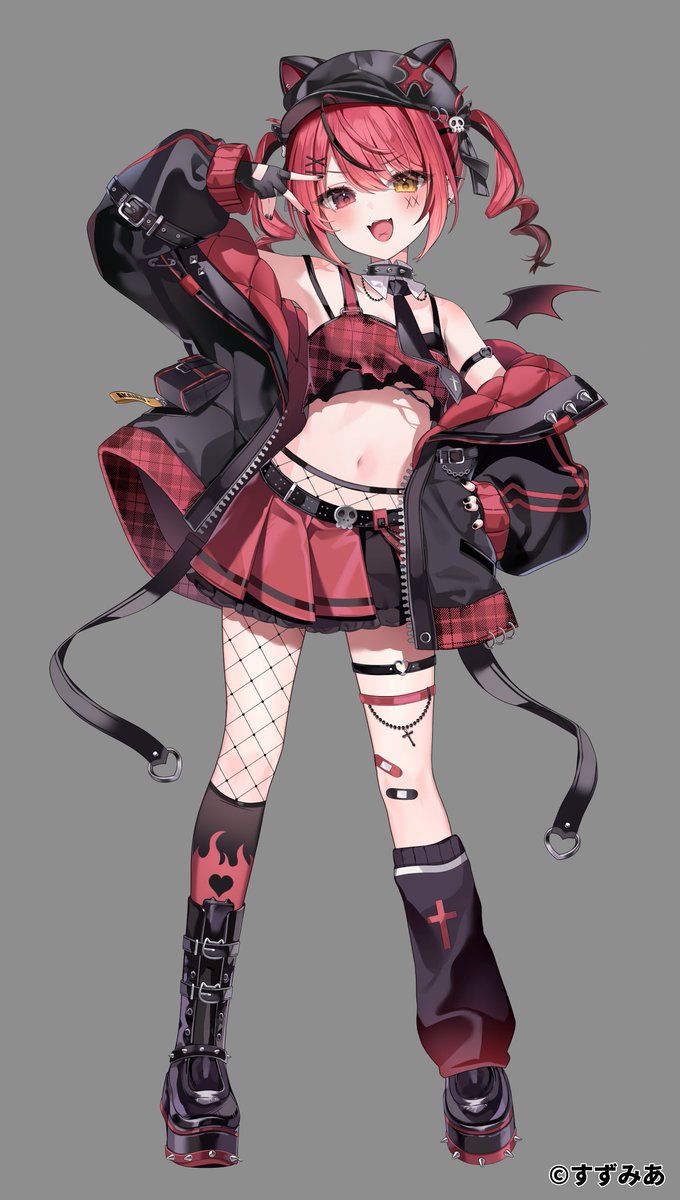 【すずみあ】赤彩みあ様(#Aka__iRo_)のモデルデザインおよびキービジュアルイラストを描かせていただきました❤️‍🔥
何卒よろしくお願いいたします! 