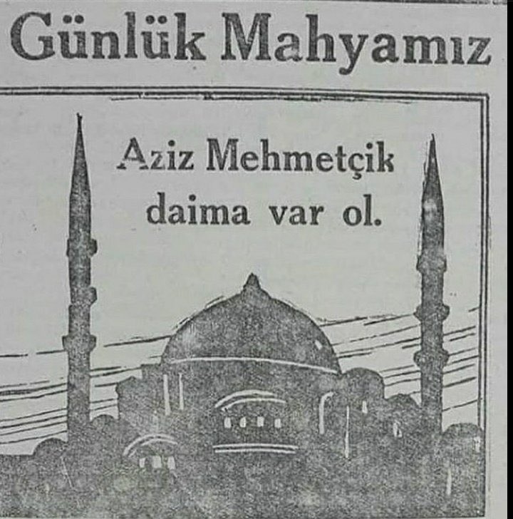 Cumhuriyetin ilk yılları Ramazan ayı mahyaları.
