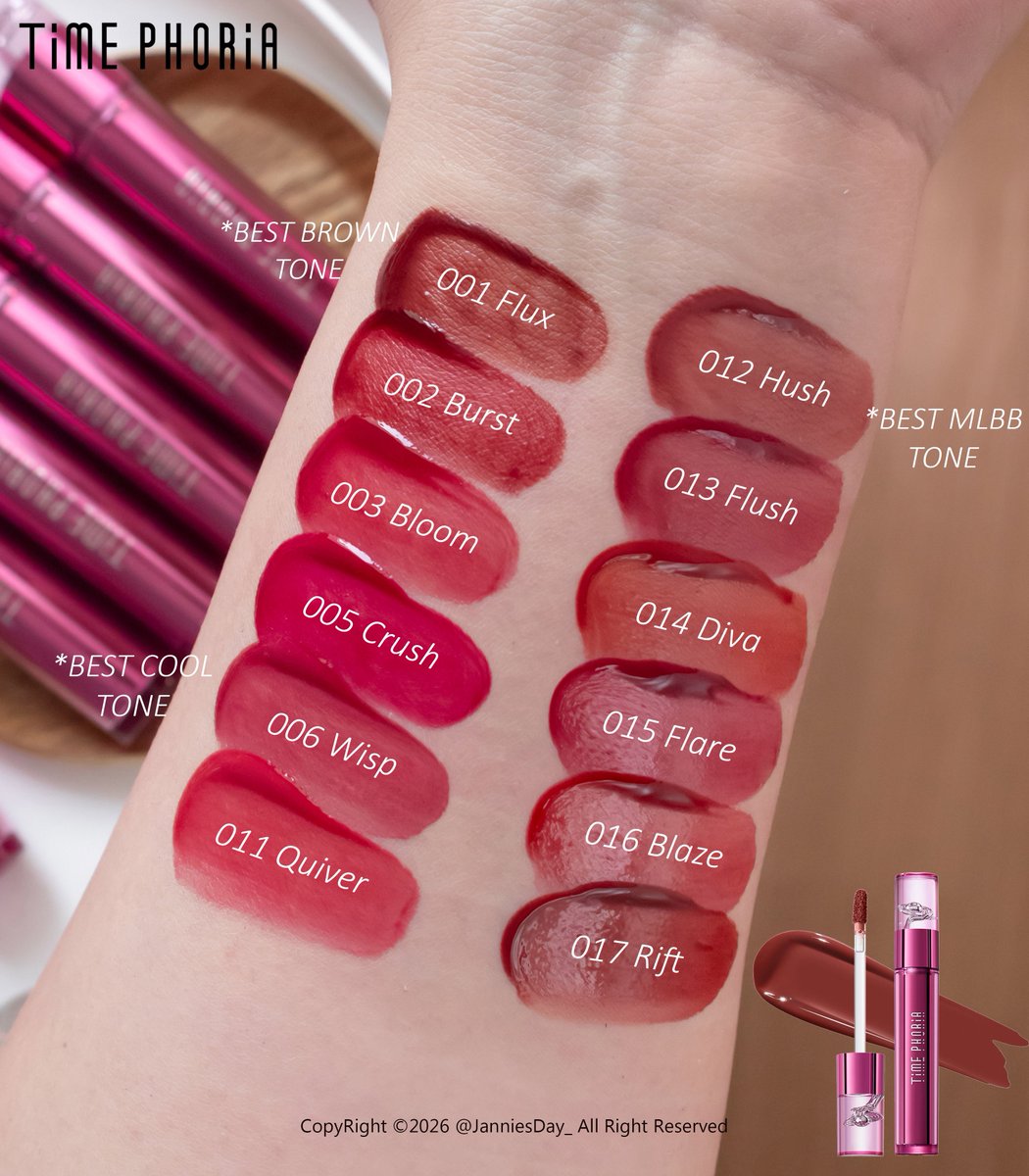 ทุกเบอร์ติดสเตนสีชัดอ่ะ นี่เช็ดแบบถูเลย ทิ้งสเตนทุกเบอร์ แล้วเนื้อดีจริง แบรนด์ทำเนื้อลิปมาดีทุกรุ่นเลย