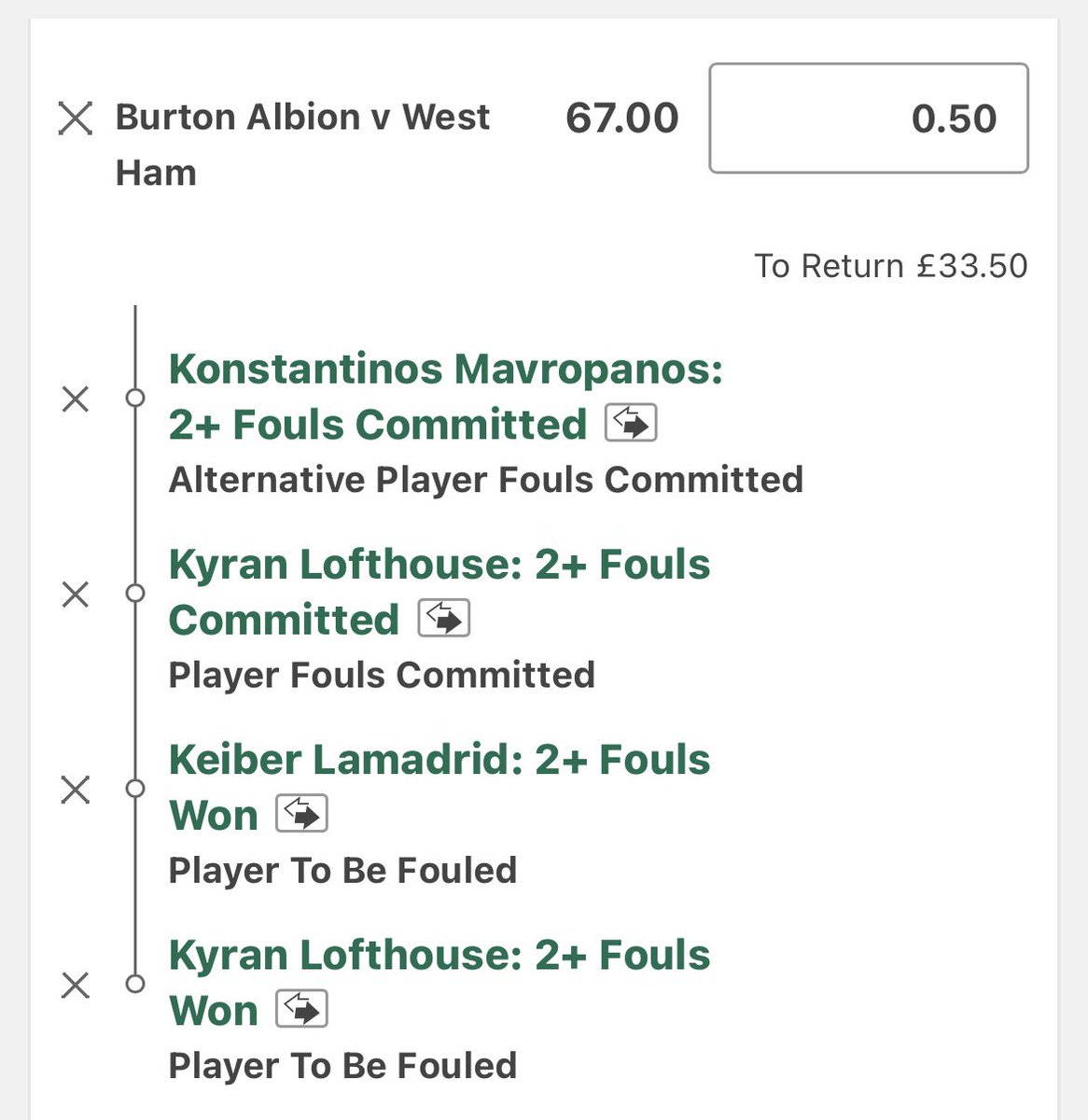 BetsBuster's tweet photo. 🔥Lofthouse Vs Keiber 

📝 Write-Up:  
Lofthouse is all action and is averaging 2.84 foul involvements per90. 

(4,3,5,3,4)

Meanwhile we enter a bit of the unkown with Keiber, with not a lot of underlying data. However he’s South American and he’s playing for West Ham? So really don’t hate it considering they will be up against each other

Main target is lofthouse here, let’s hope he’s up for it today

@StatsHubCom the data doctor ✅

💷 Unit Stake: 2 units💰

🔰 Busting the bookies one bet at a time.