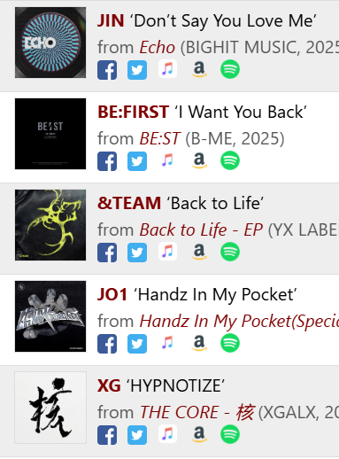 #OKAsia's Top 5 Most Requested songs 02/14:
⭐️⭐️⭐️⭐️⭐️⭐️⭐️⭐️⭐️⭐️⭐️⭐️⭐️⭐️⭐️
1) #XG 
2) #JO1 
3) #andTEAM 
4) #BEFIRST 
5) #JIN