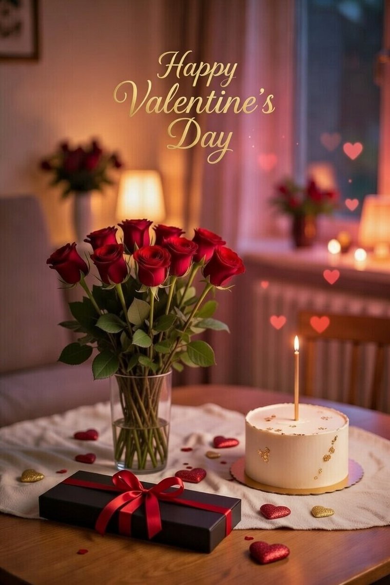 It's my birthday and valentine's Day!💕

( made by KI)
