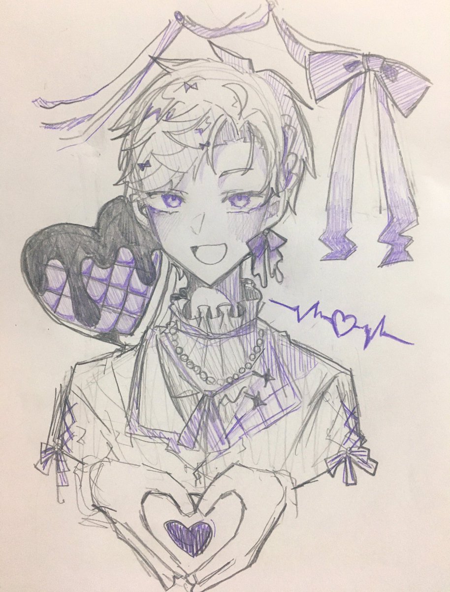 こんな感じのラフだった😃