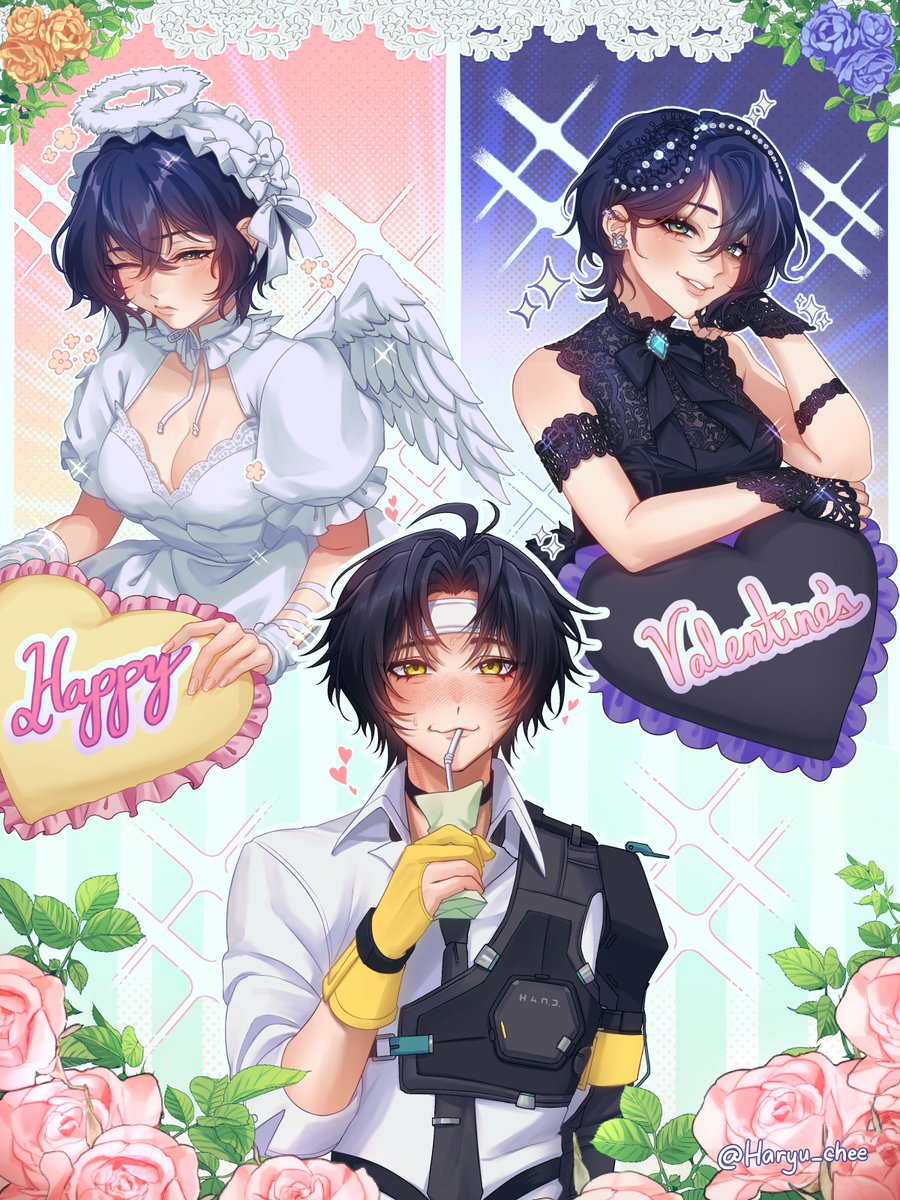 "Stuck doing work...can't really have a date of my own today. But I gotta do it for her you know~?"

#悠リン #harubelle