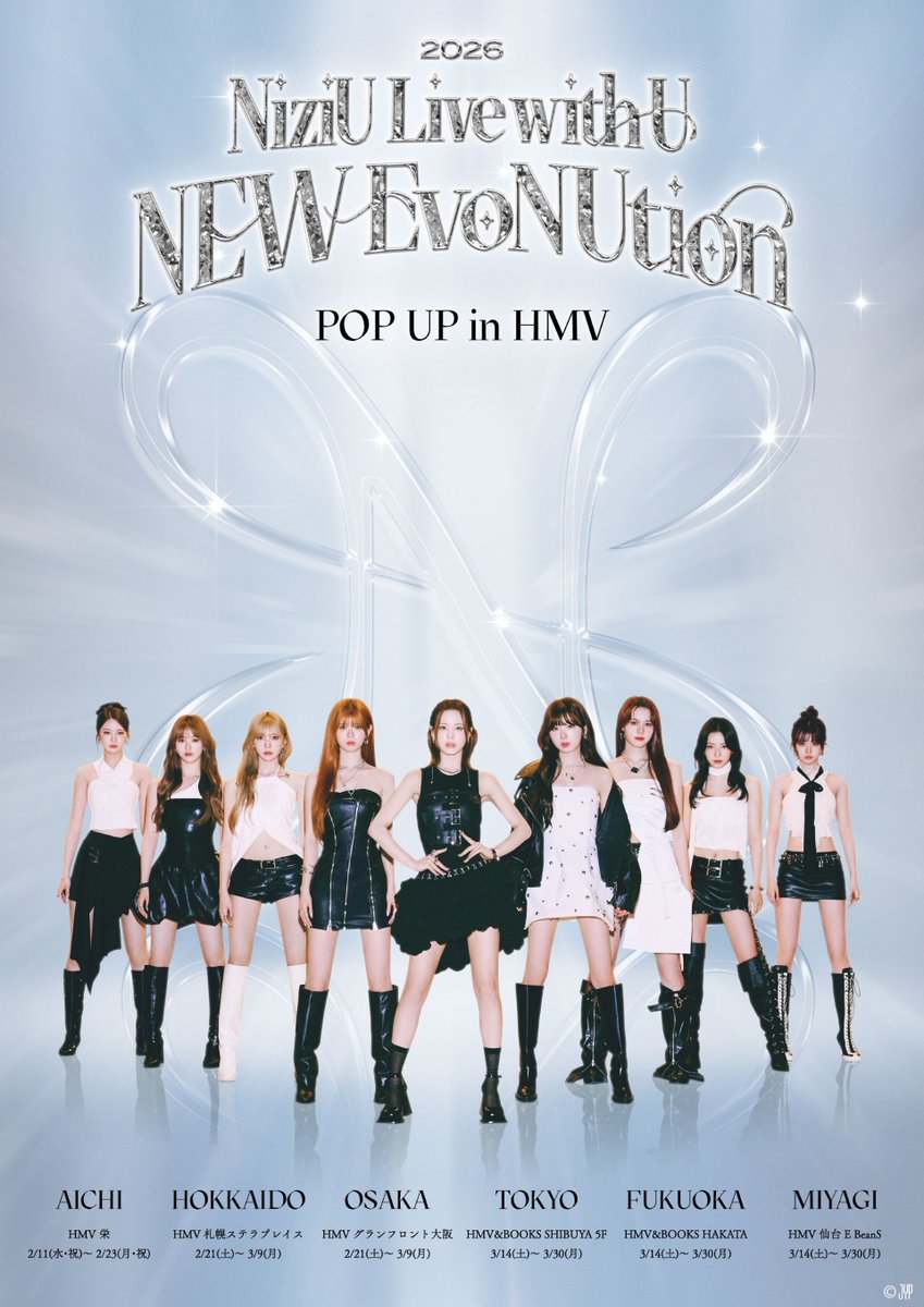 NiziU Live with U 2026 “NEW EvoNUtion” POP UP in HMV💎 📢明日は