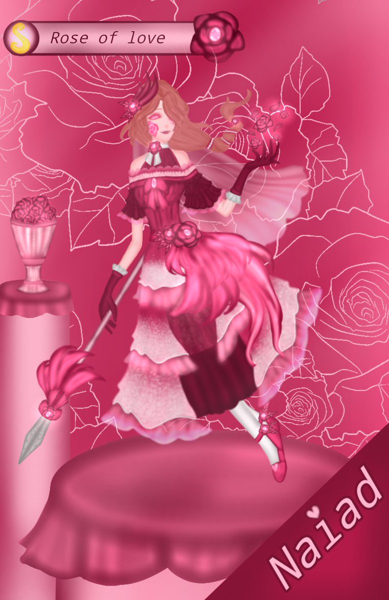 laynightmares's tweet photo. Costume S skin desgin:Rose of Love  ||Naiad (Hunter) 

Happy Valentine's Day 🌹���

#IdentityV #Idvfanart  #graceidv https://t.co/CSJ3RGhFQu