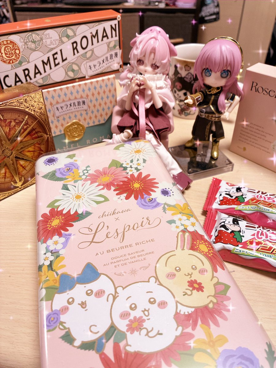 2人分のバレンタインチョコ💝😂 別々で買ったのに危うく被りそうになっ