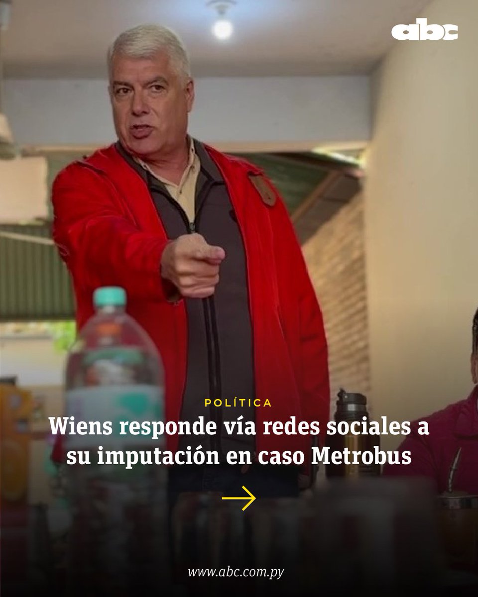 ABCDigital's tweet photo. "QUIEREN GANAR EN TRIBUNALES LO QUE NO PUEDEN EN LAS URNAS"

🔸 Tras conocer que fue imputado en el caso #Metrobús,  Arnoldo Wiens respondió vía redes sociales.

🔸 En el comunicado, Wiens califica la imputación de "garrote político" y deja todo a cargo de sus representantes legales y la justicia.

📲 https://t.co/QhRvCFbNHb