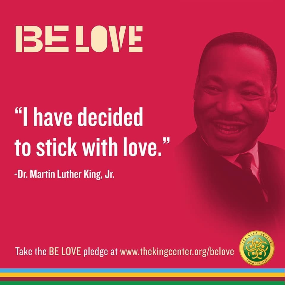 On Valentine’s Day, we remember that love is more than sentiment. It is a decision.

“I have decided to stick with love.” Dr. Martin Luther King, Jr.

Choosing love means choosing courage, justice, and nonviolence in how we treat one another. It means committing to create the