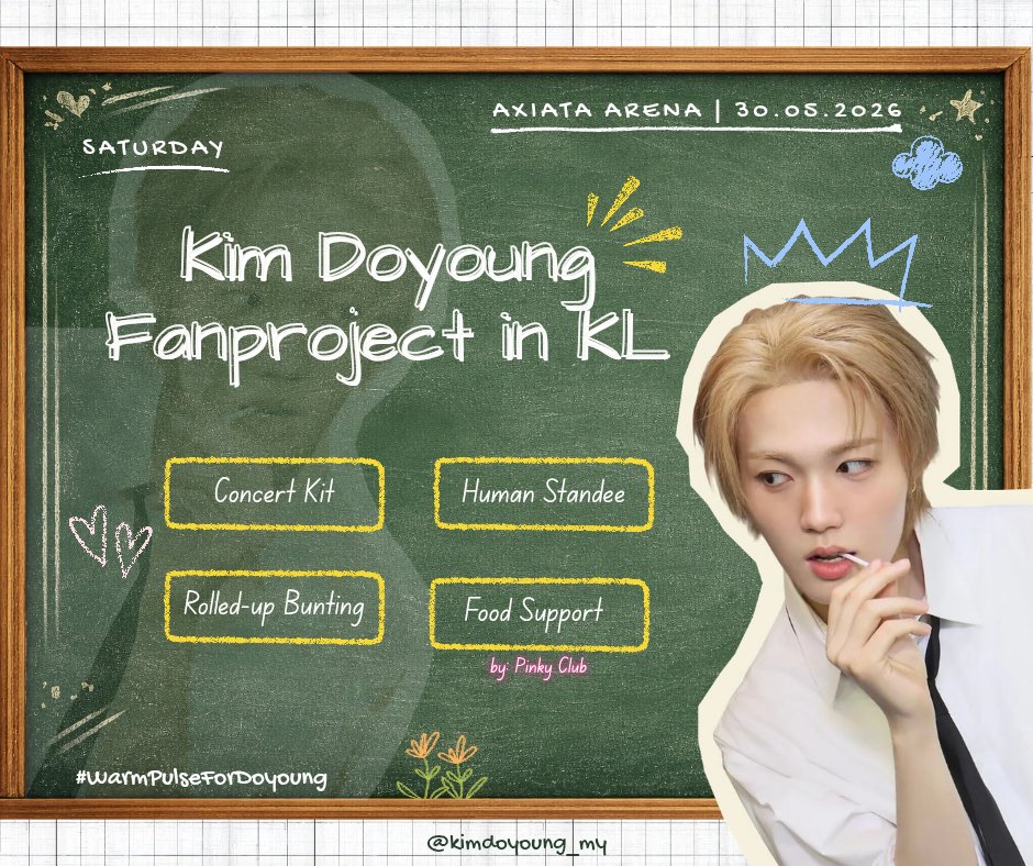 Attendance check! 📝

​We’ve prepared something special for our MY Dobbies and TeuMY 🫣

Stay tuned for project details coming your way soon! 🐰💛

#WarmPulseForDoyoung #PulseOnInKL #PULSE_ON_IN_KUALALUMPUR #DOYOUNG #도영 #ドヨン #金道荣 <a href="/treasuremembers/">TREASURE</a>