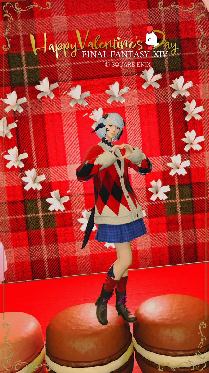 Sarinaeru5187's tweet photo. #雪の街劇場 へ行ってきました✨
白い花がハート型に飾られてて素敵でした♪
Happy Valentine💝
#FF14 #アウラ #HinaLogo https://t.co/xsqu3Jmoql