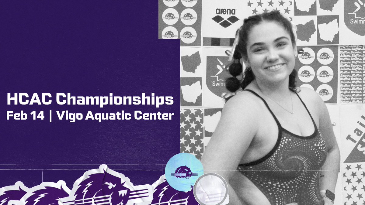 Final day of the Heartland Collegiate Athletic Conference Championships! Your Bluffton Beavers are putting in the work and finishing off strong!

Today's events include:
200 back
100 free
200 breast
200 fly
1650 free
Women’s 3m diving
400 free relay