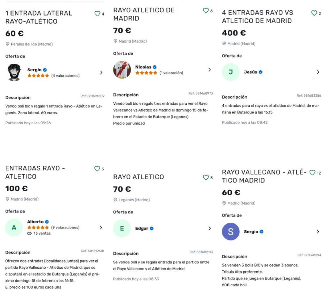 Recordemos que hoy solo podían retirar entradas los socios del <a href="/RayoVallecano/">Rayo Vallecano</a>. Esto es lo que tenemos entre nosotros en las gradas. No sé si siento más rabia, asco o vergüenza... (foto de <a href="/ResistenciaVk/">La Resistencia Vallekana</a>)