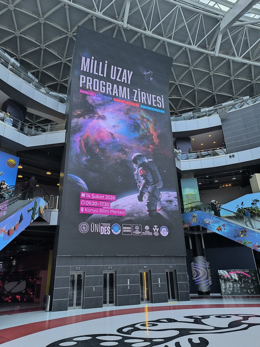 AnalizMuh's tweet photo. Milli Uzay Programı Zirvesi. 👨🚀🚀🛰️
#SpaceSummit #Uzay #KonyaBilimMerkezi https://t.co/zvD2i5pexa