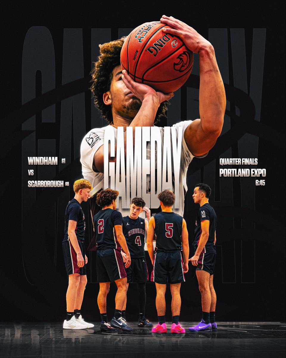 WindhamEagles's tweet image. ‼️PLAYOFF GAMEDAY‼️ 

🎟️ Quarterfinals 
🆚 #8 Scarborough 
🕰️ 6:45 PM
📍 Portland Exposition Center 
🎥 NFHS 

#EntitledToNothing #goeagles #together