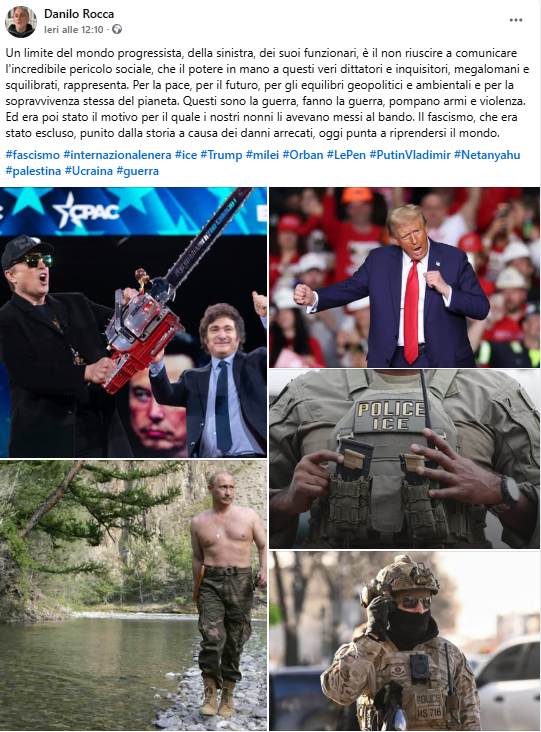 DaniloRocca's tweet photo. Quando #Gaza e #Westbank saranno completamente naufragate, questi pazzi smodati applicheranno lo stesso metodo ad ogni loro obiettivo
#fascismo #internazionalenera #ice #Trump #milei #Orban #LePen #PutinVladimir #Netanyahu #palestina #Ucraina #guerra https://t.co/YvGsQkvVdx