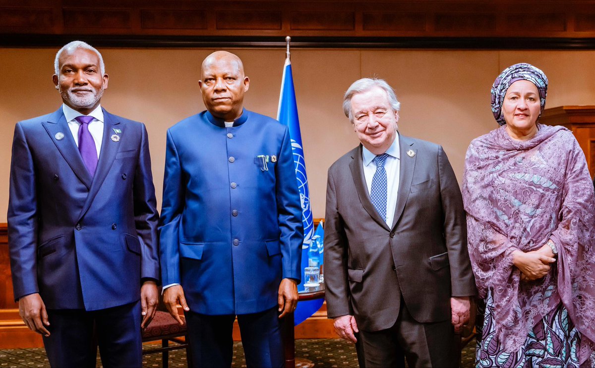 officialSKSM's tweet photo. United Nations (@UN) Secretary-General @antonioguterres has asked Nigeria to spearhead Africa’s quest for a restructured global order, describing the country as uniquely positioned to lead the continent toward superpower status.

Guterres praised the economic reforms of the President Bola Ahmed Tinubu-led administration, as well as Nigeria’s leadership in stabilising the Sahel and ECOWAS (@ecowas_cedeao) regions, despite facing its own security challenges.

The UN Chief made the remarks on Friday during a high-level bilateral meeting with Vice President @KashimSM on the sidelines of the 39th African Union (@_AfricanUnion) Summit in Addis Ababa, Ethiopia.

The UN Secretary-General and the Vice President discussed key developments in Nigeria, as well as the country’s expanding leadership role in promoting regional stability across West Africa and the Sahel.

Guterres commended the remarkable and outstanding reforms of the administration of President @officialABAT, noting that Nigeria’s bold economic restructuring and security commitments have strengthened its continental standing.

In his remarks, Vice President @KashimSM thanked the UN Secretary-General for his leadership in promoting global peace, saying Africa has benefitted immensely from his tenure, even as the United Nations undergoes internal restructuring.

#AUSummit 
#AUSummit2026