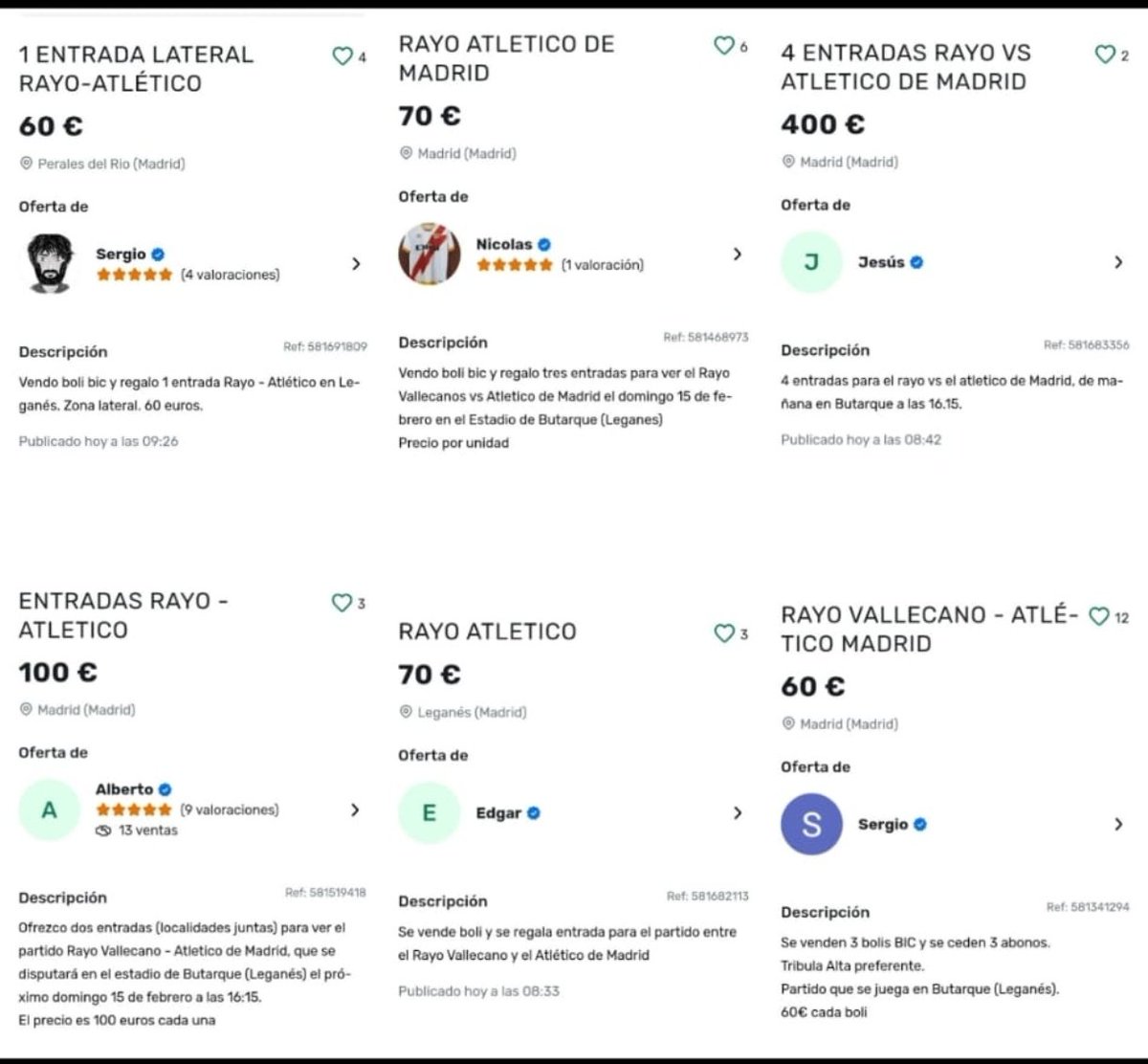 Los rayistas siguen retirando sus entradas en la Ciudad Deportiva, mañana Butarque será rojiblanca. 
Orgullosos de todos aquellos que han decidido que ya basta de soportar una gestión tan negligente durante tanto tiempo.