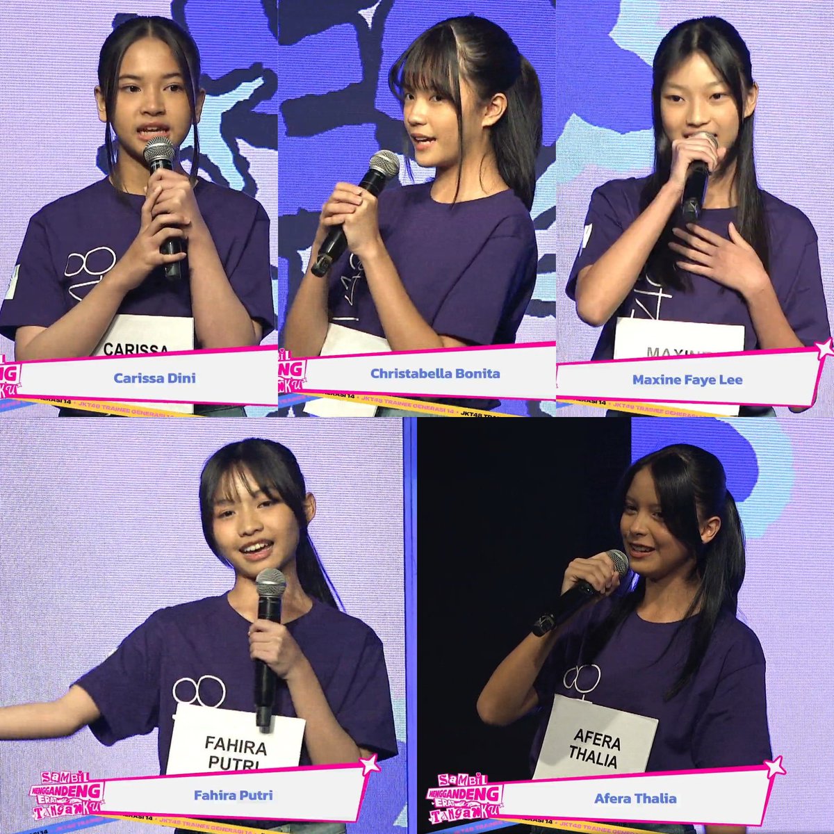 vvotanet's tweet photo. Ini dia 11 member generasi ke-14 JKT48 💜. Siapa yang belum punya oshi? ☝️
https://t.co/v6ok9T4lT7