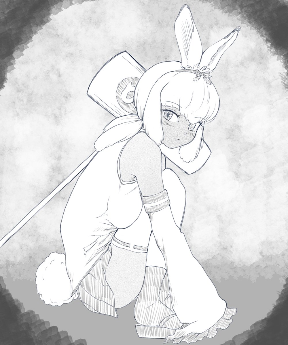 ずっと前に描いたウサギたち 