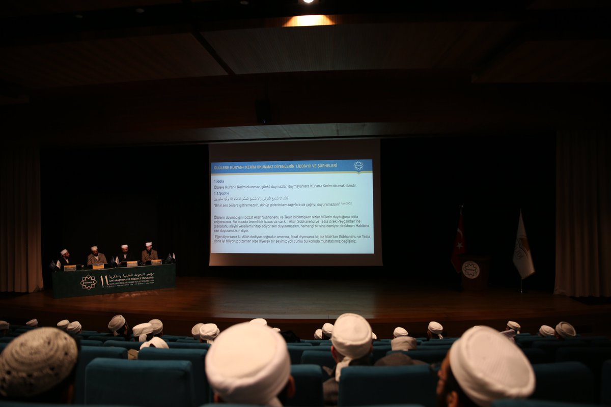 mihrab_ilim's tweet photo. 11. MİHRAB İlmi Araştırma ve Düşünce Toplantısı’nın 2. oturumu, İbrahim Destebaşı hocamızın 'Ölülere Kur’ân Okunmayacağı İddiası: Delilleri ve Ehl-i Sünnet’in Cevapları' başlıklı bildirisi ile sona erdi. https://t.co/ylpzpb3YpN