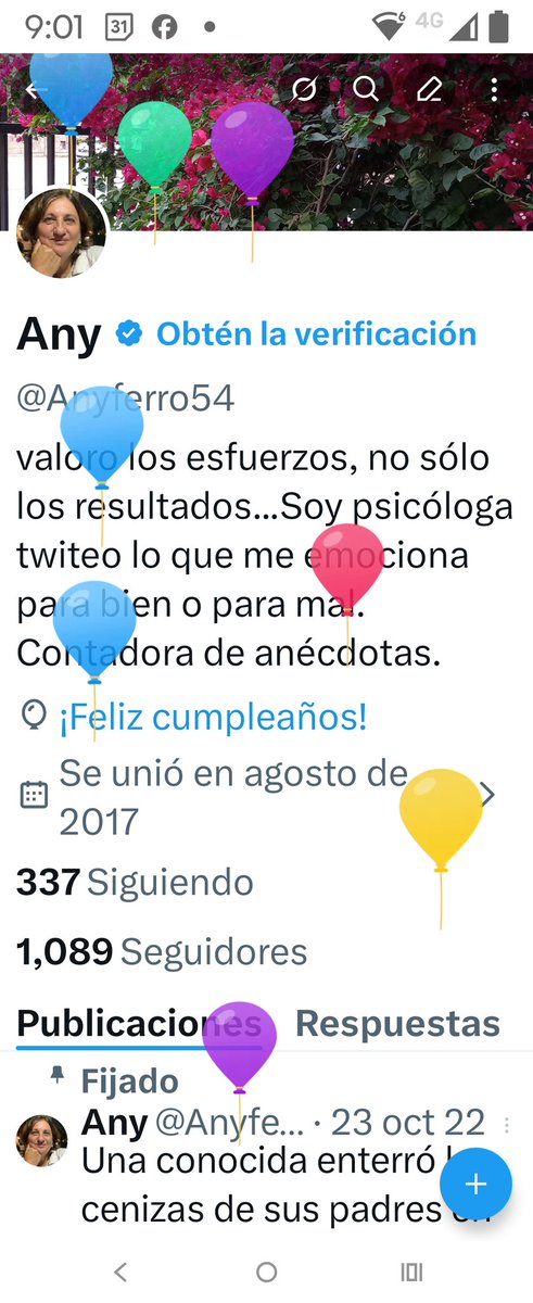 Hoy cumplo 72 y como siempre me parece mentira. Celebro mi buena vida, brindo y agradezco todo lo vivido! Chin chin amigos de Twitter 🥂