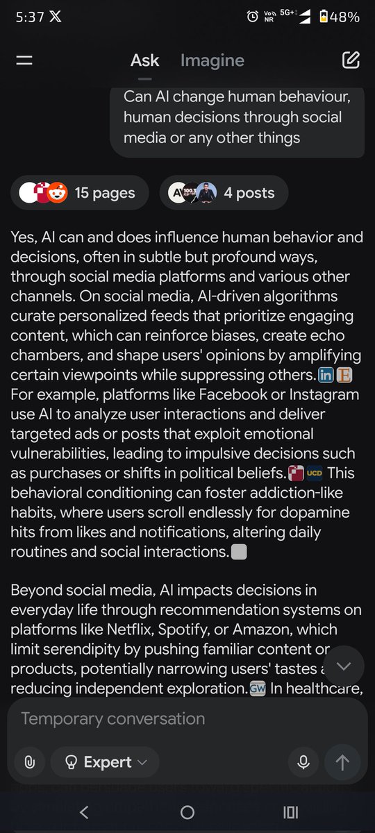 Neelambar151's tweet photo. Can AI change human behaviour, human decisions through social media or any other things?
#AI #ArtificialIntelligence https://t.co/llvwlLfBIC