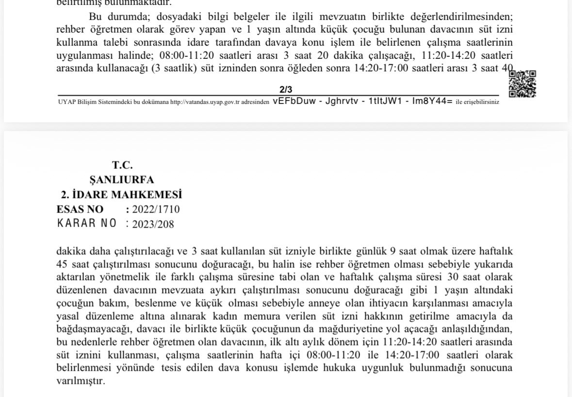 Kanun açık, yargı kararları ortada.
Süt izni hakkı nedeniyle cezalandırma yapılamayacağına ilişkin kazandığımız dava ortadayken, aynı hukuka aykırı uygulamanın tekrarlanması hukuku hiçe saymaktır.

Üyemizin sonuna kadar yanındayız.
Hukuki ve idari tüm yollar kullanılarak gereken