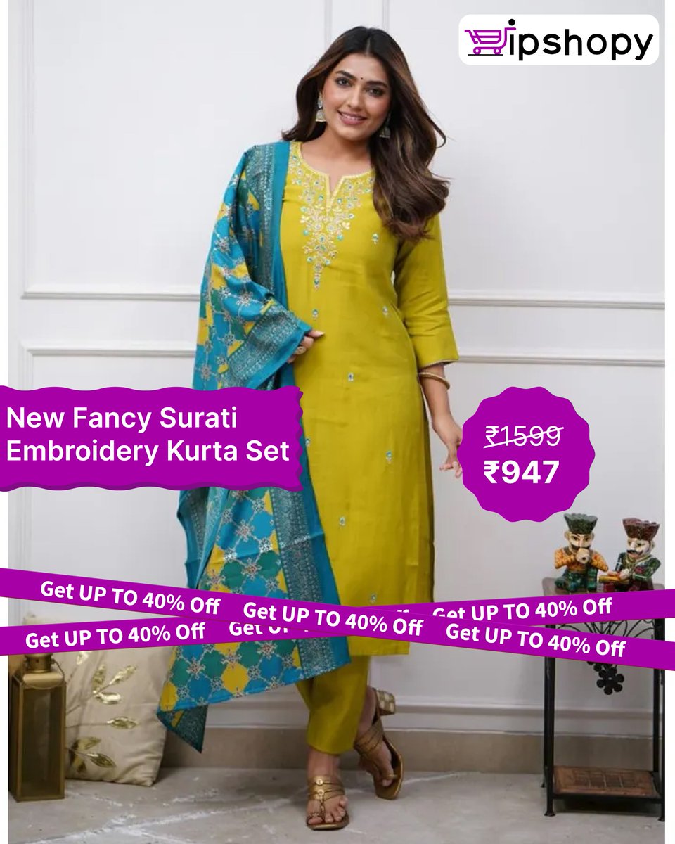ipshopyofficial's tweet image. ✨ Elegant Women’s Cotton Kurti Sets – Stylish, Comfortable &amp;amp; Perfect for Every Occasion. Shop now and enjoy amazing discounts on trendy ethnic wear!
#KurtiSet #WomensFashion #EthnicWear #CottonKurti #IndianStyle #FashionSale #TrendingNow #IpShopy