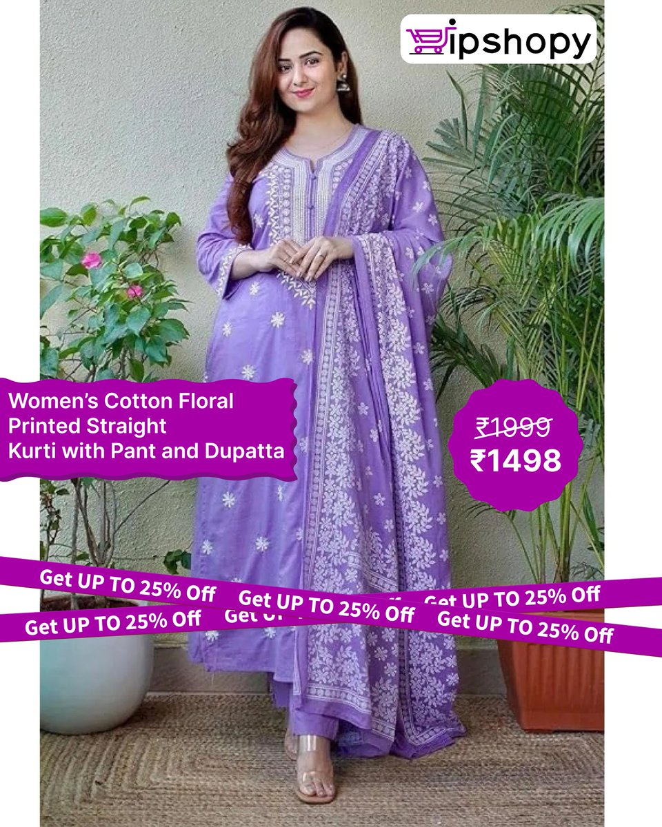 ipshopyofficial's tweet image. ✨ Elegant Women’s Cotton Kurti Sets – Stylish, Comfortable &amp;amp; Perfect for Every Occasion. Shop now and enjoy amazing discounts on trendy ethnic wear!
#KurtiSet #WomensFashion #EthnicWear #CottonKurti #IndianStyle #FashionSale #TrendingNow #IpShopy