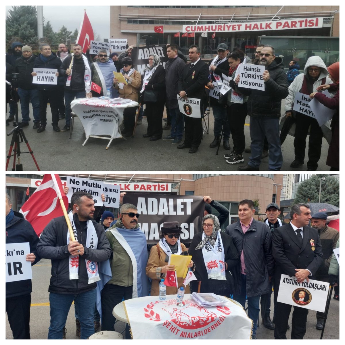 MucadeleHbr's tweet photo. 🚨Terör gazileri, ve
#PakizeAna
CHP Genel Merkezi önünde basın açıklaması yaptı:

“Kürtlere devlet vadediyorum.”
 diyen 
#ÖzgürÖzel, hainlerle iş birliği yapmaktadır. https://t.co/sadS9tlkoz