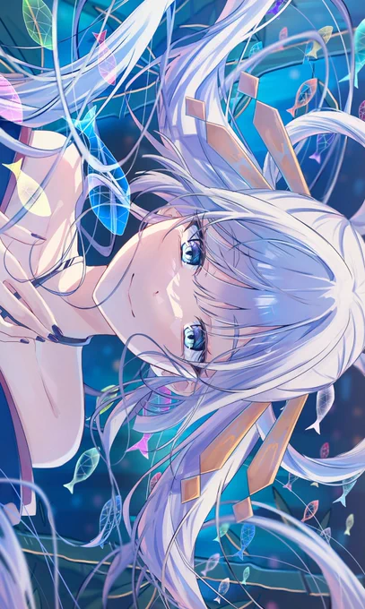 #私はこういう絵を描いています 白髪よく描きます
