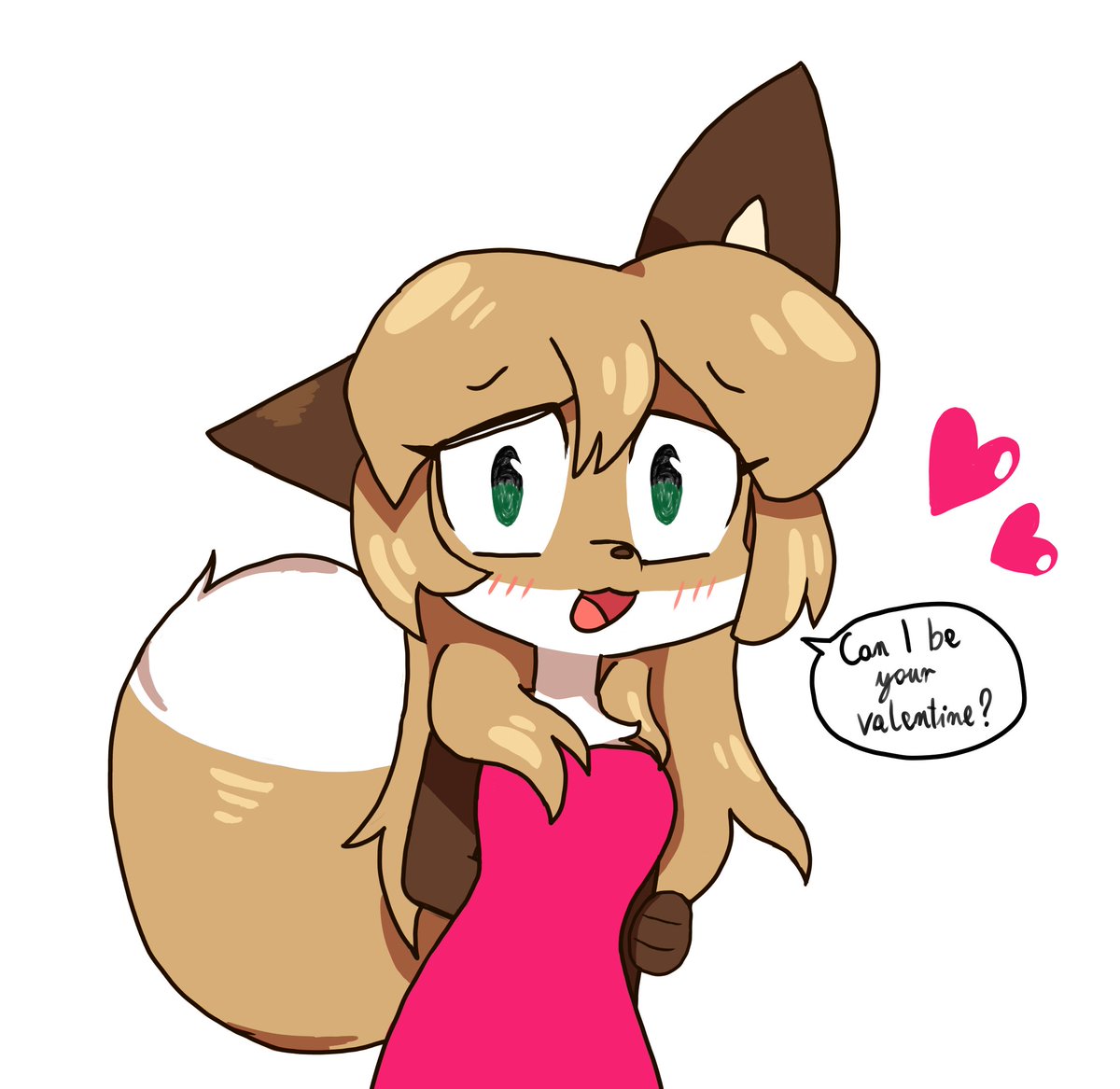 EmDrzi_'s tweet photo. can she? happy valentines day! #averi https://t.co/L4FUYBUbKG