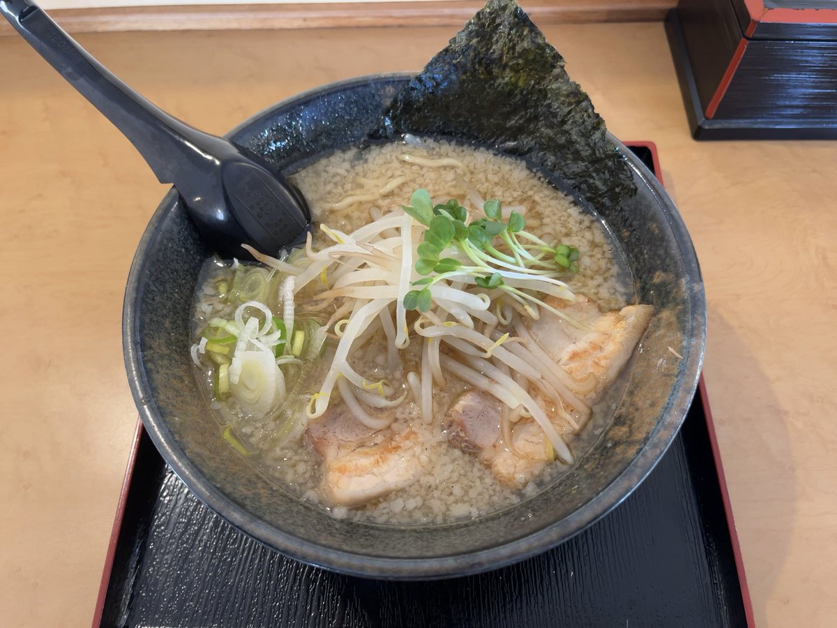 shutter_pole's tweet image. 山形県 天童市 麺屋いばらき
こってりらぁめん