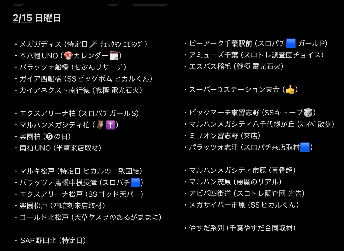 2/15⛳️ マルハン茂原 悪魔のリアル👿 不定期にやってる『悪魔