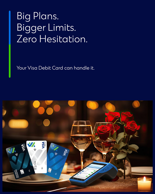 StanChartGH's tweet image. Valentine’s day rarely stops at one plan.
Knowing your card’s daily limit means no pauses, no second thoughts.
Know your card. Go further.
#NoLImitsLove #KnowYourCard #ValentinesDay #StandardChartered