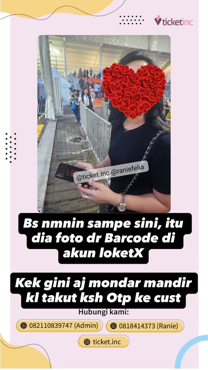 WTS tiket mahalini

Fest 1 : 599.900 per tix
Fest 1 lg modal sore : 659.900 aja per tix

Cpt2an yuks, DM slowres. Fast response : 0818414373, di kfc coffee / main gate blh