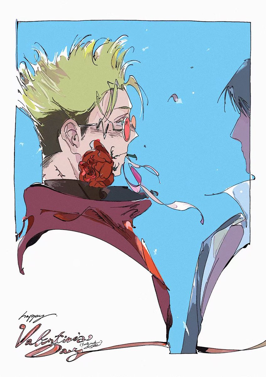 turtleneckandt's tweet image. a rose to a wolf 

🥀🐺

My piece for 2026 vw valentines day relay event on xhs. Thanks for having me, happy v day! ♥️ #vashwood