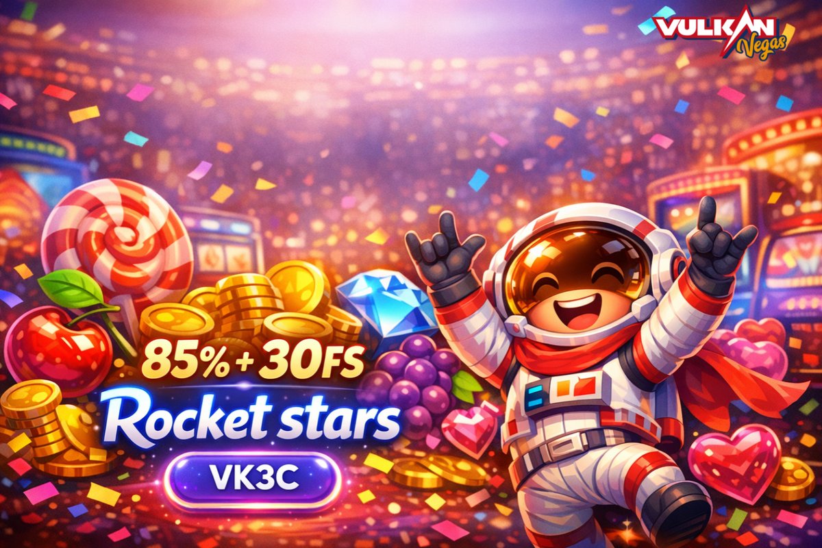 The next big winner could be you! Play now!

VK3C➡️Rocket stars
🎰85% + 30 FS
💶Min.dep: 15€

💶Max. dep: 500 €
🗓️Bonus active 5 days