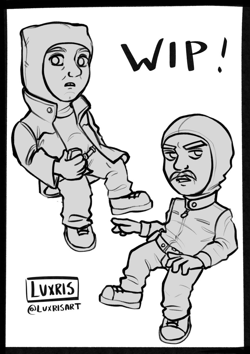 I’m working on some double sided charms and I just finished sketching out the concept for the first one!! 

please lmk if this is something you’d be interested in buying! I already have plans for more based on different episodes too 👀🐇 #insideno9