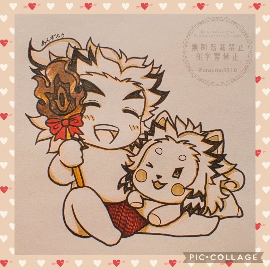 今日はValentine💝+ふんどしの日らしいので、久し振りにふんどし寿郎を描いてみました❣️
ふんどし寿郎が持っているのは鍔の形の🍫です✨